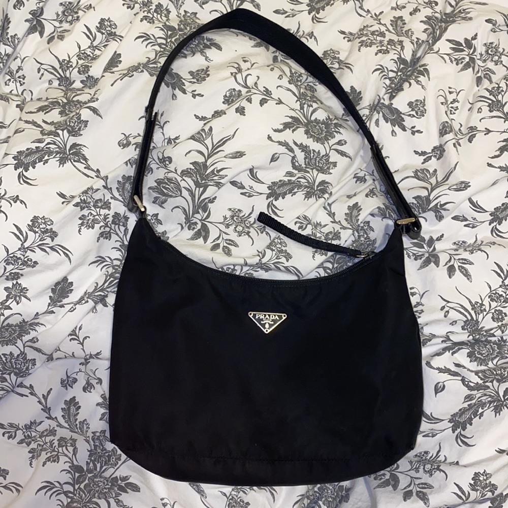 Authentic Black Nylon Prada Bag
